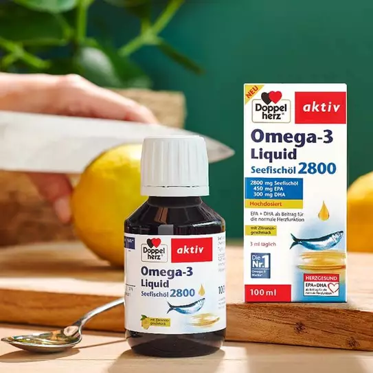 Omega-3-Produkt aus der Produktlinie Doppelherz aktiv