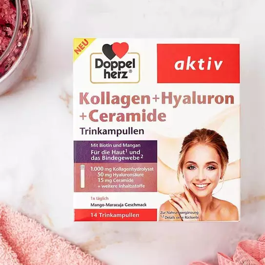 Kollagen-Produkt aus der Produktlinie Doppelherz aktiv
