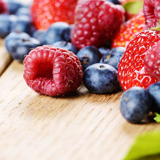 Himbeeren Blaubeeren